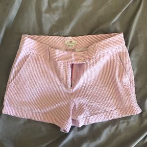 Vineyard Vines Pink Seersucker Shorts